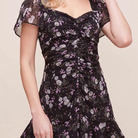 ASTR BLACK FLORAL DRESS - Picture 10 of 11